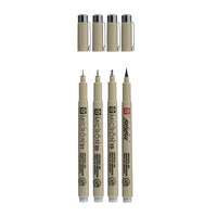 Комплет технички пенкала Sakura Pigma Micron 3 fineliners a brush pen - 2