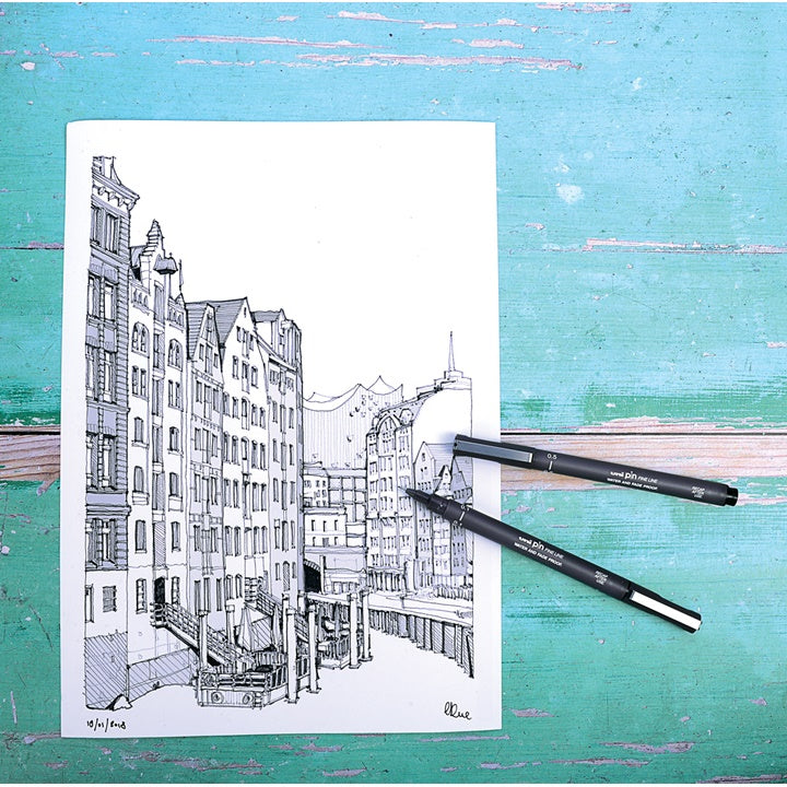 Комплет UNI PIN маркери fineliner Elegant Tones 5 парчиња - 4