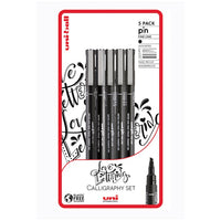 Комплет UNI PIN маркери fineliner Love Lettering 5 парчиња - 1