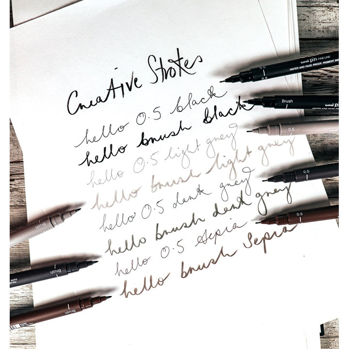 Комплет UNI PIN маркери за финилинери Creative Strokes 8 парчиња - 3