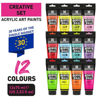 Комплет за акрилни бои ACRYL PRO CREATIVE - 3