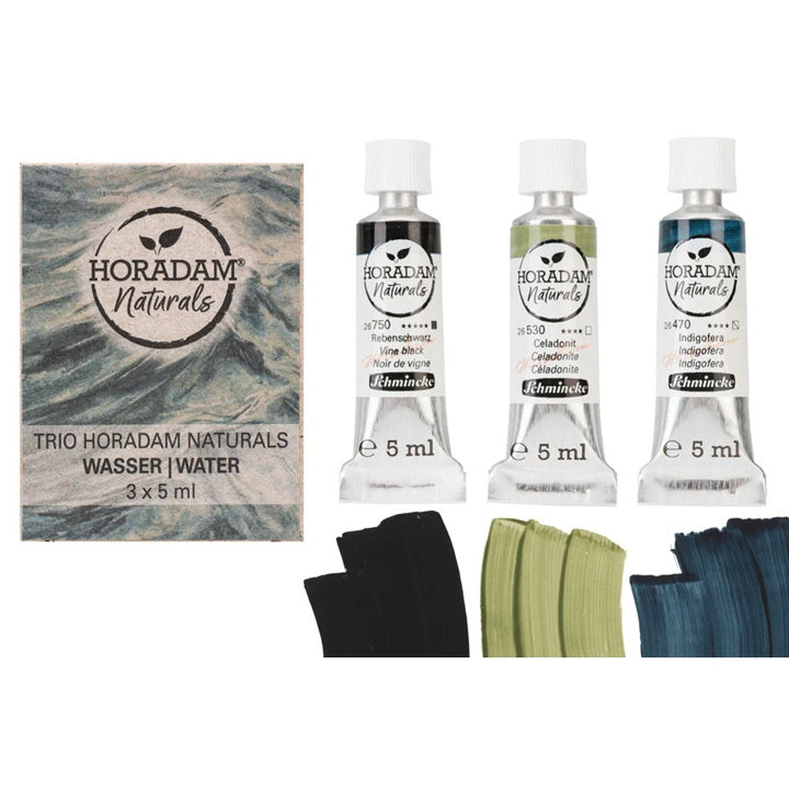 Комплет за акварел Trio Water HORADAM Naturals - 2