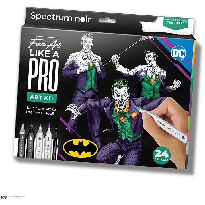 Комплет за илустрација за уметнички дела HEROES AND VILLAINS : THE JOKER - 1