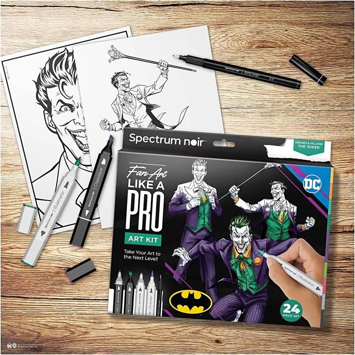 Комплет за илустрација за уметнички дела HEROES AND VILLAINS : THE JOKER - 4