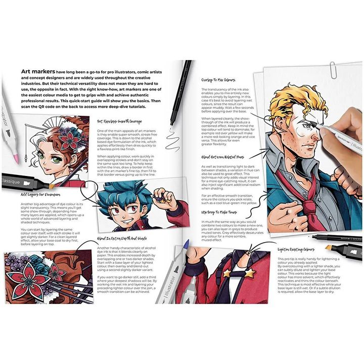 Комплет за илустрација за уметнички дела MANGA A COMIC HEROES - 3