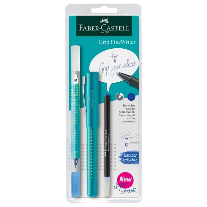 Комплет за пишување Faber-Castell Grip - тиркизна боја