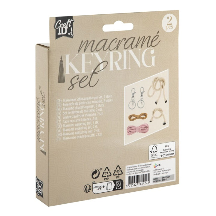 Комплет за приврзоци за клучеви Macramé - 2
