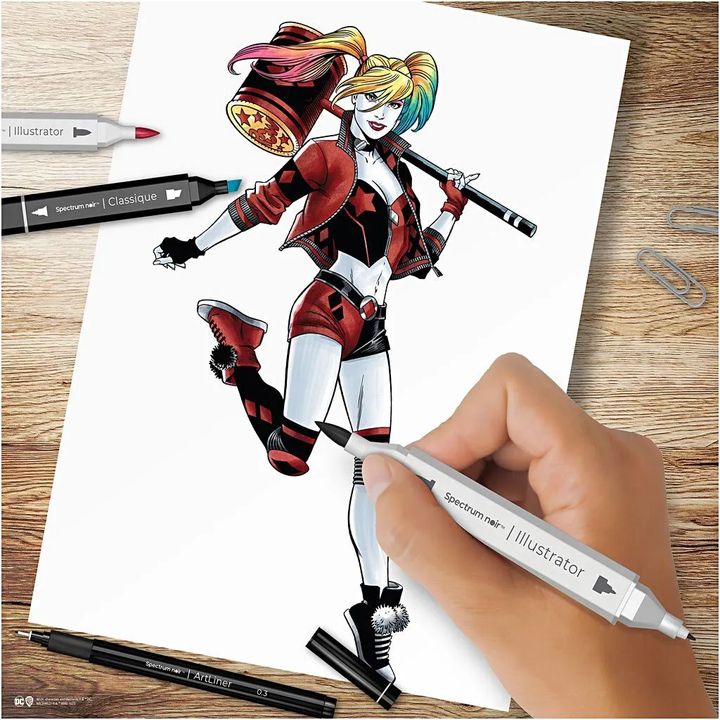 Комплет за уметност за илустрација HARLEY QUINN - 3