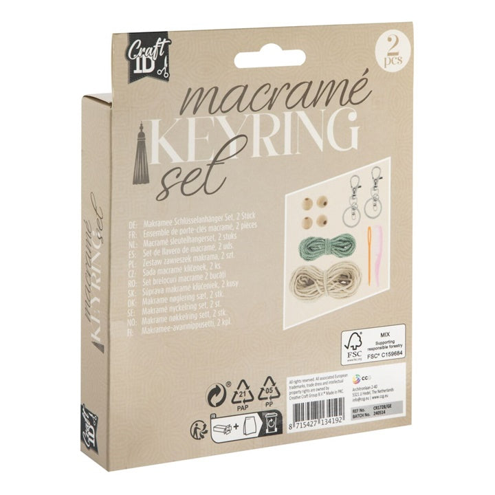 Комплет за занаети со приврзоци за клучеви Macramé - 2