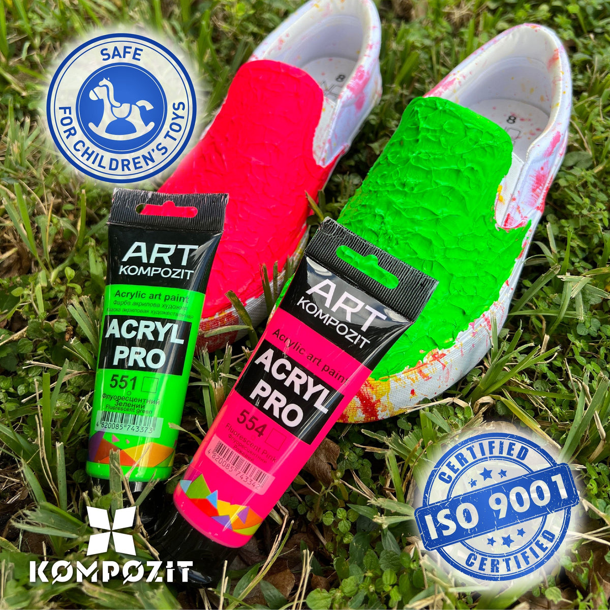 Флуоресцентна акрилна боја ACRYL PRO ART Kompozit 75 ml