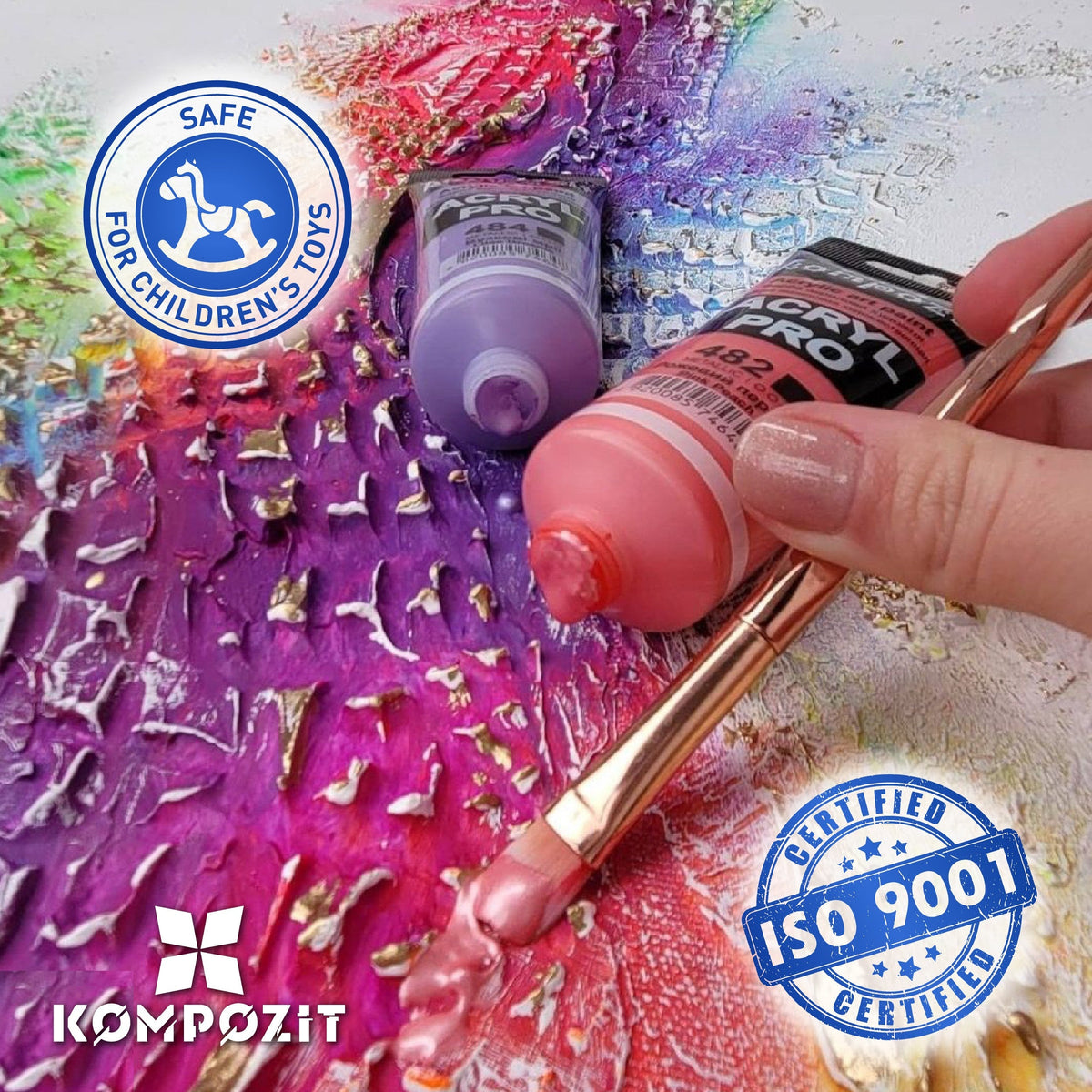 Метална акрилна боја ACRYL PRO ART Kompozit 75 ml