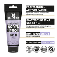 Пастелна акрилна боја ACRYL PRO ART Kompozit 75 ml