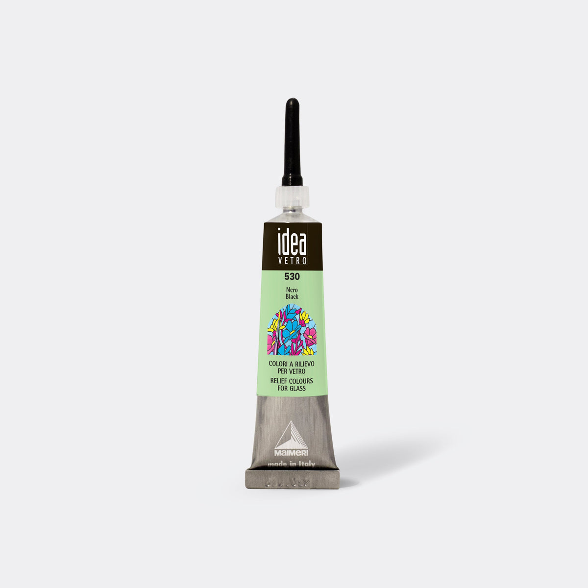 Контура за стакло MAIMERI Vetro Rilievo - 20 ml – Црна
