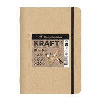 Крафт блок CLAIREFONTAINE 115 g/m² – A5 – A4, 20 листови