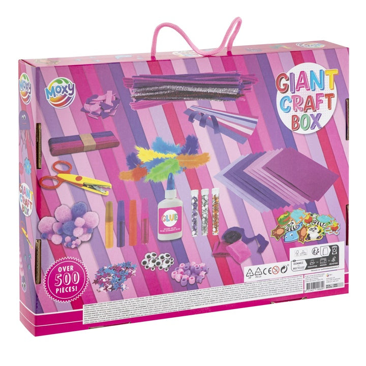 Креативен комплет Giant Craft Box 500 парчиња Пинк - 2