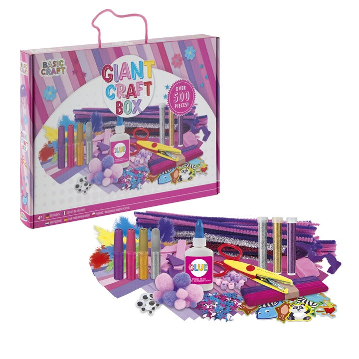 Креативен комплет Giant Craft Box 500 парчиња Пинк - 3