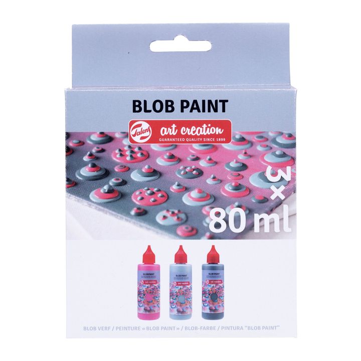 Креативен сет Art Creation Blob Paint розова големина 3 x 80 ml - 1