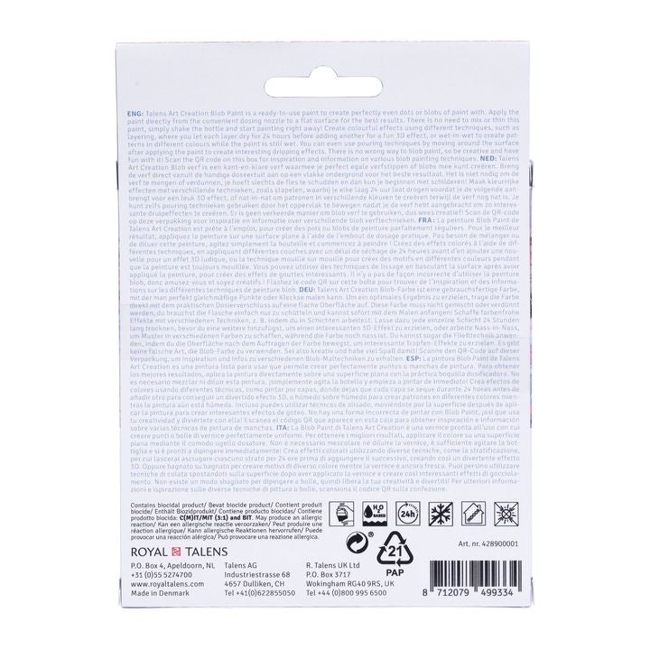 Креативен сет Art Creation Blob Paint розова големина 3 x 80 ml - 5