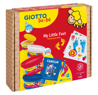 Креативен сет GIOTTO be-bè My Little Feet за отпечатоци од раце и нозе – 5 пар.