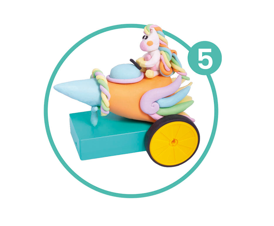 Креативен сет за моделирање JOVI Tech Crazy Cars Фантазија 14 пар.