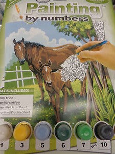 Креативен сет за сликање - Коњ и ждребе