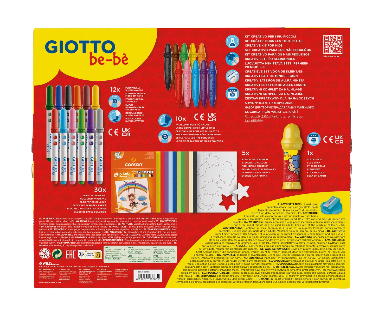 Креативен сет за творење GIOTTO be-bè Little Creations 58 пар.