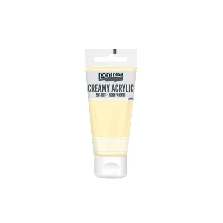 Кремаста полу - сјајна акрилна боја Pentart 200 ml - 21