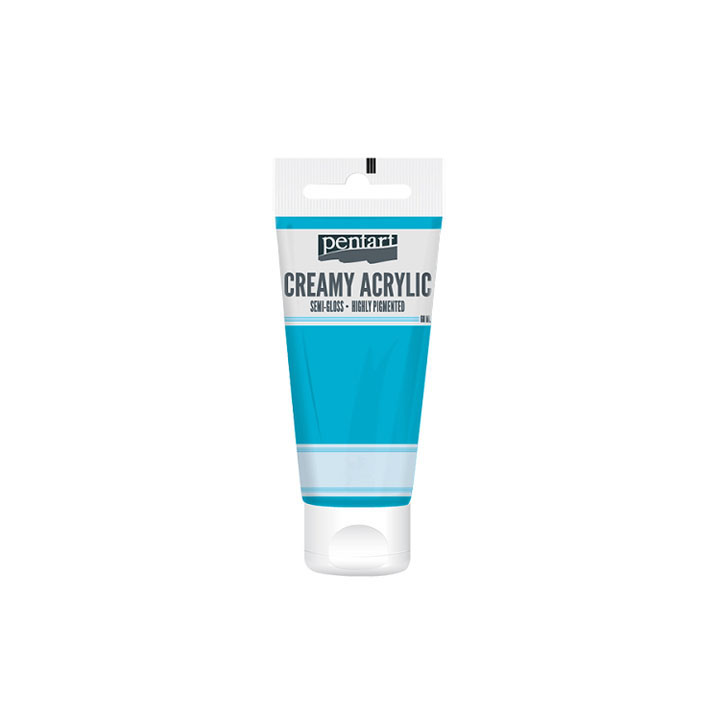 Кремаста полу - сјајна акрилна боја Pentart 60 ml - 8