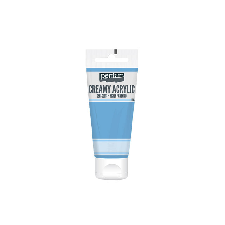 Кремаста полу - сјајна акрилна боја Pentart 60 ml — слика 28