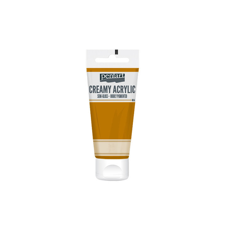 Кремаста полу - сјајна акрилна боја Pentart 60 ml - 2