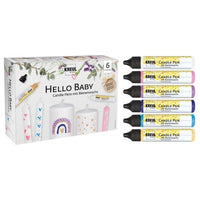 KREUL Сет од 6 x 25 ml пенкала за свеќи Hello Baby - 1