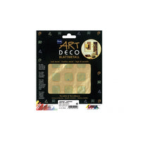 KREUL златна декоративна фолија квадрати 140 x 140 mm 6 парчиња