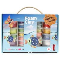 Куфер глина за моделирање Foam Clay - 31 парчиња