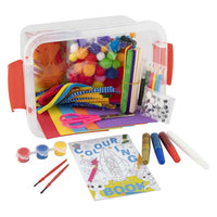 Кутија за ракотворби со повеќе од 230 парчиња CRAFT KIT во кутија за складирање - 1