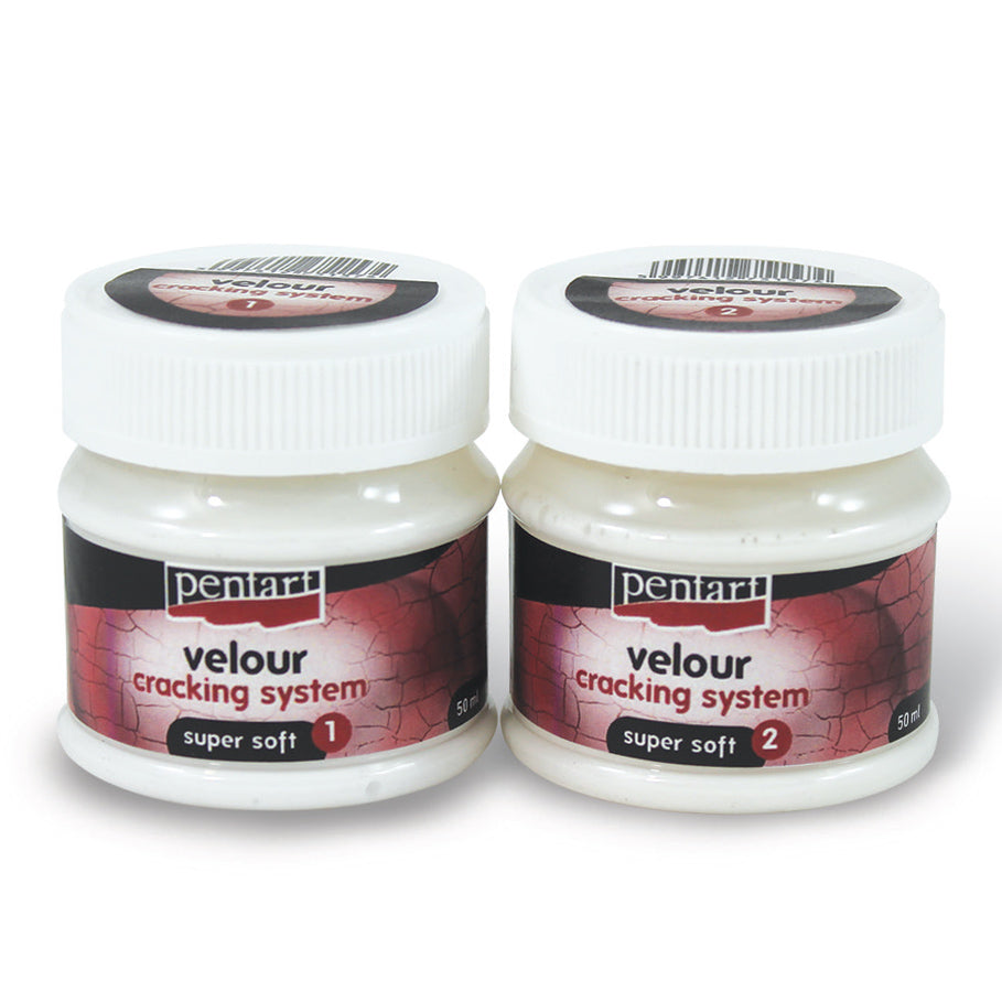Лак со кадифен ефект и ефект на пукнатина  Super Soft - 50 ml + 50 ml