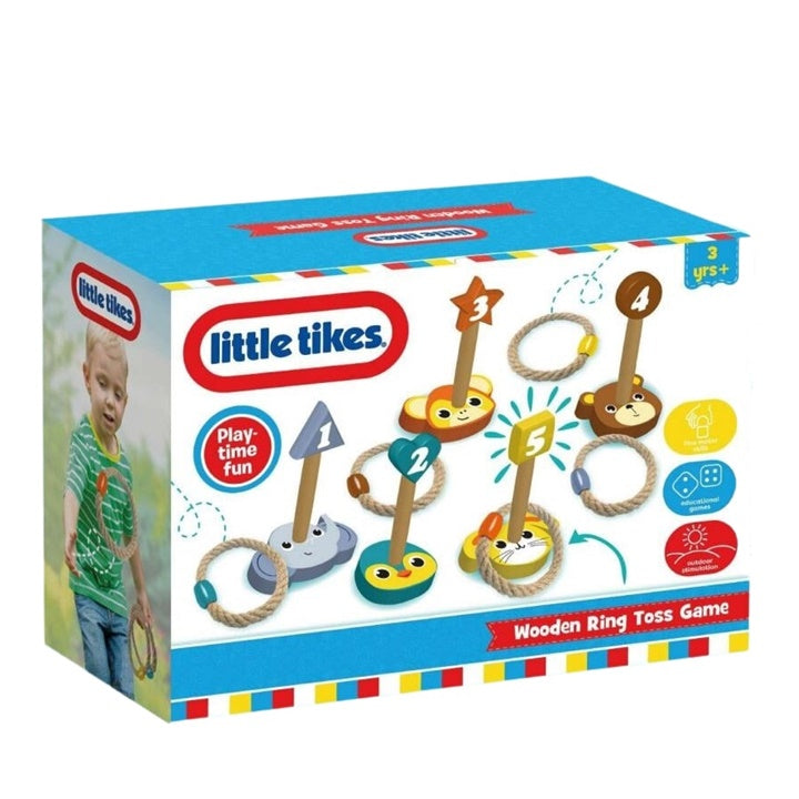 LITTLE TIKES дрвена игра на фрлање прстени - 1