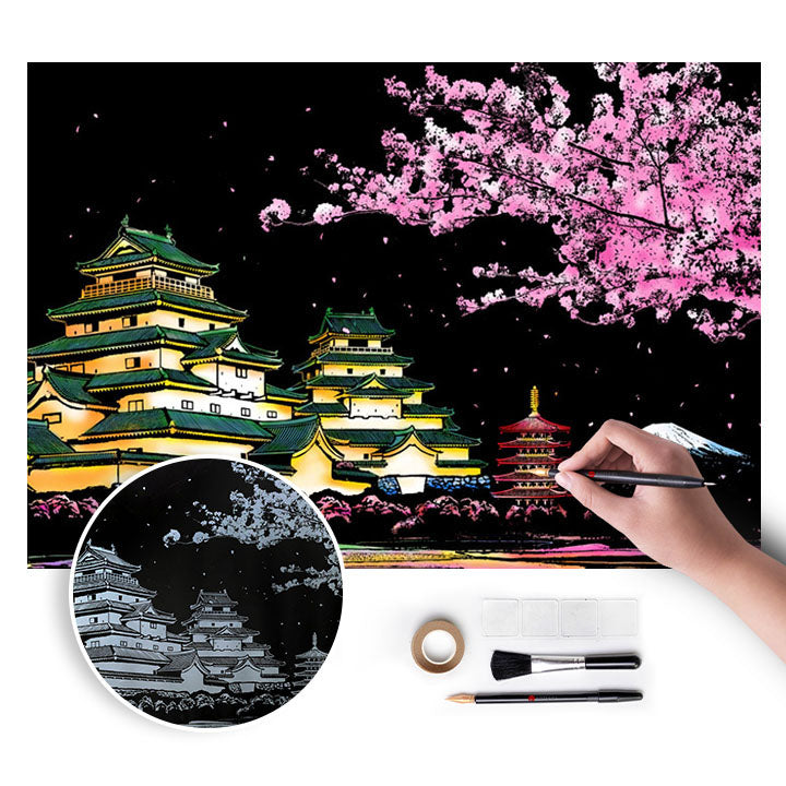 Магична слика за гребење - Japan - 75x52 cm
