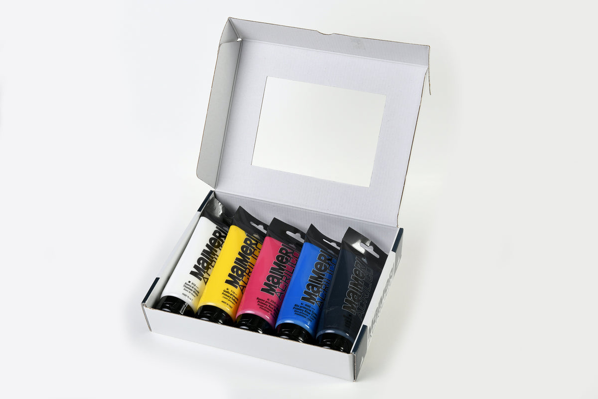 Maimeri Acrilico сет акрилни бои Primary 200 ml