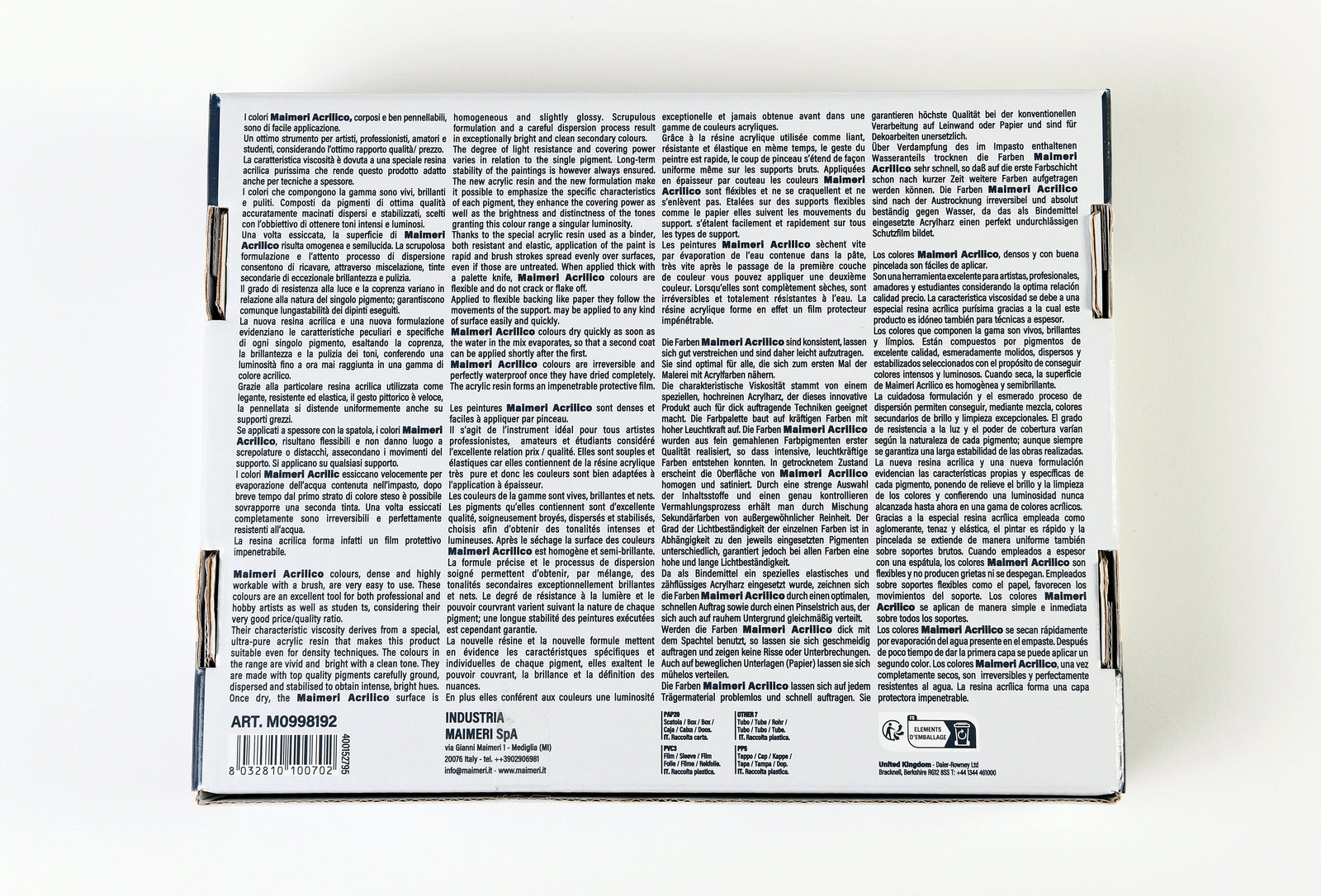 Maimeri Acrilico сет акрилни бои Primary 200 ml