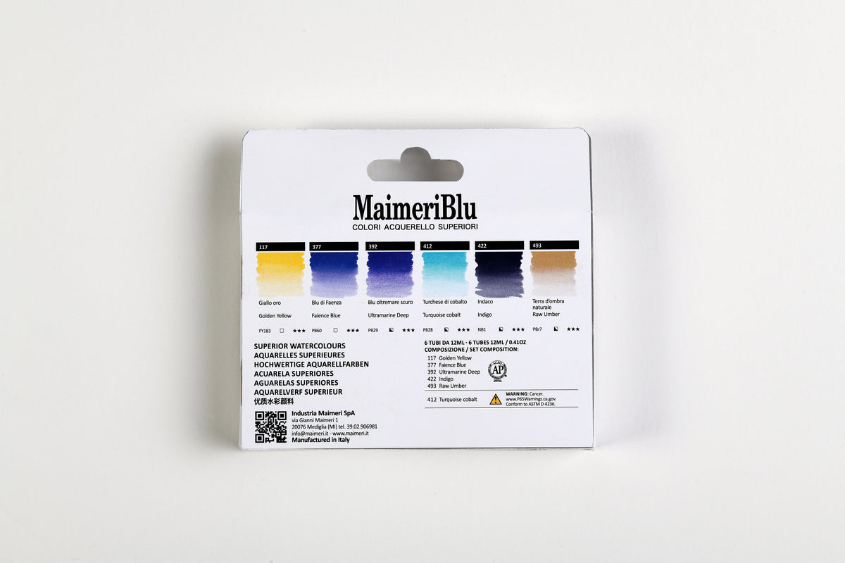 Сет акварелни бои MAIMERI Maimeri Blu