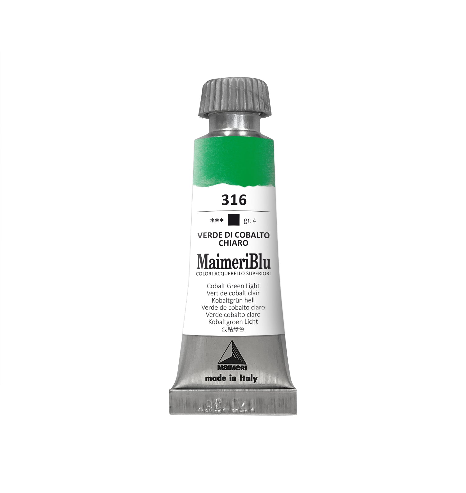 Професионална акварел боја MAIMERI Maimeri Blu 12 ml – Кобалт зелена светла
