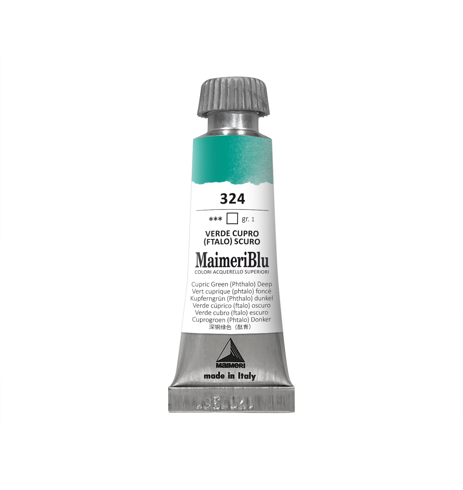 Професионална акварел боја MAIMERI Maimeri Blu 12 ml – Бакарно зелена темна