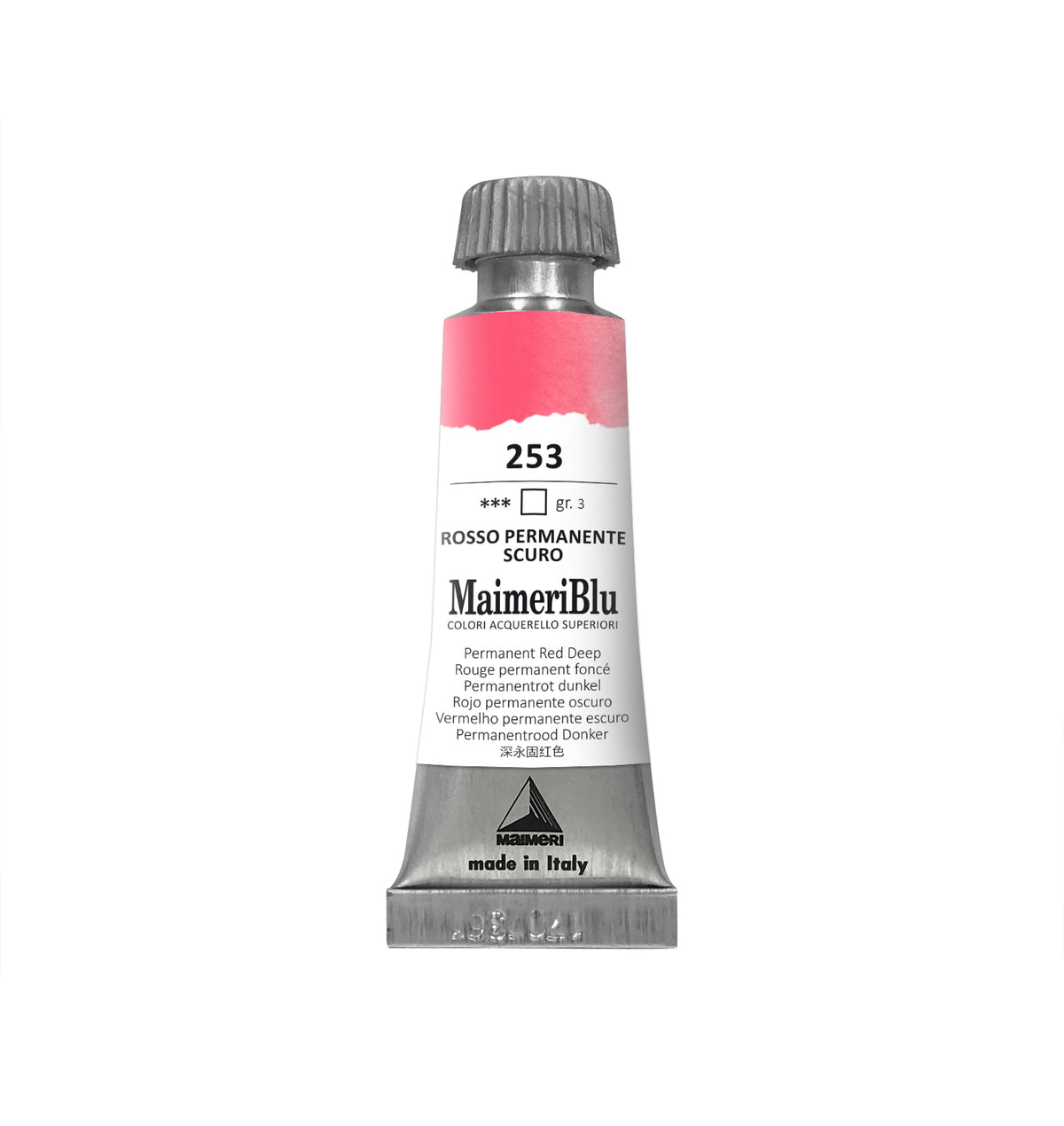 Професионална акварел боја MAIMERI Maimeri Blu 12 ml – Перманентна црвена темна