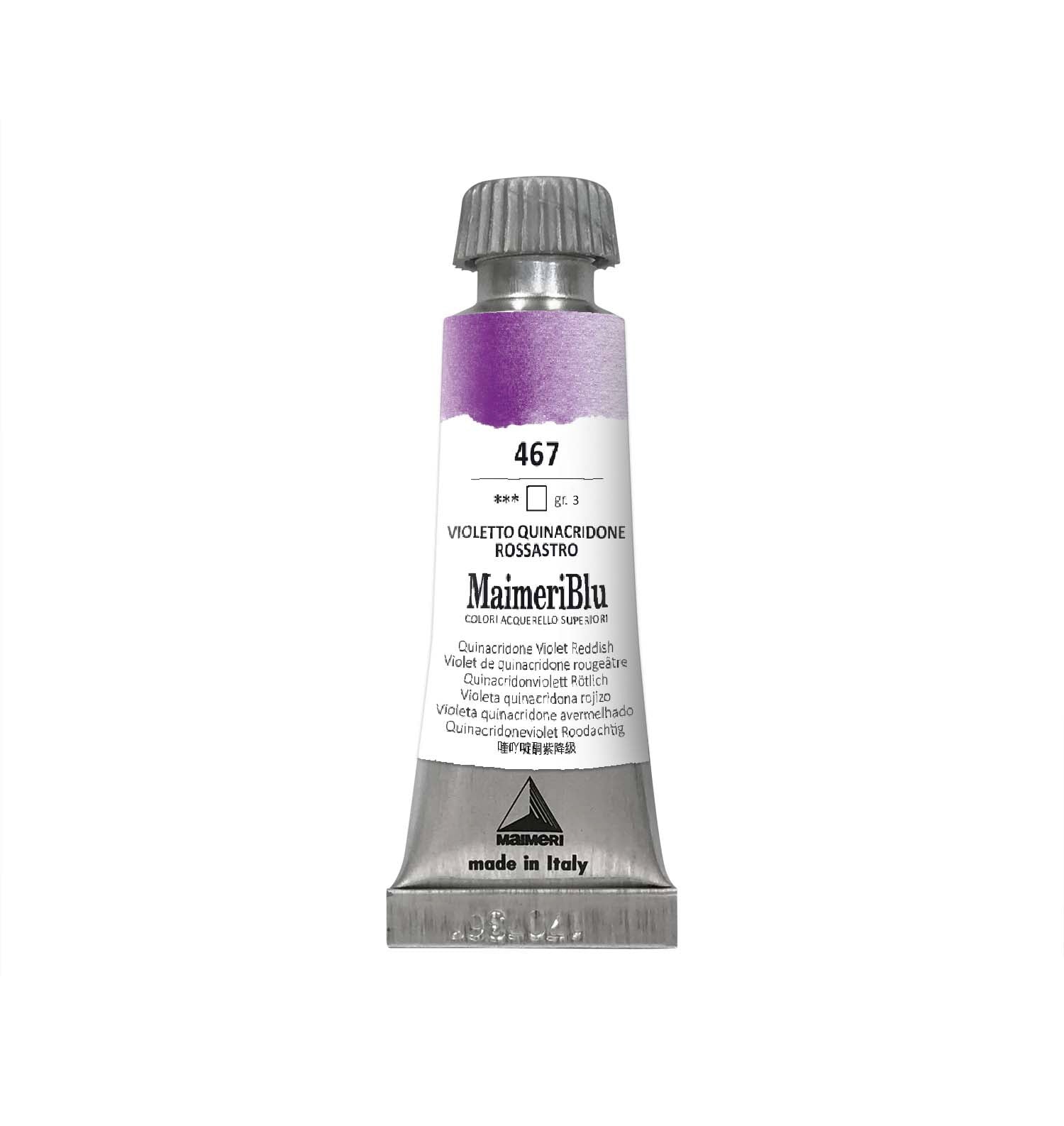 Професионална акварел боја MAIMERI Maimeri Blu 12 ml – Хинакридон виолетова црвеникава