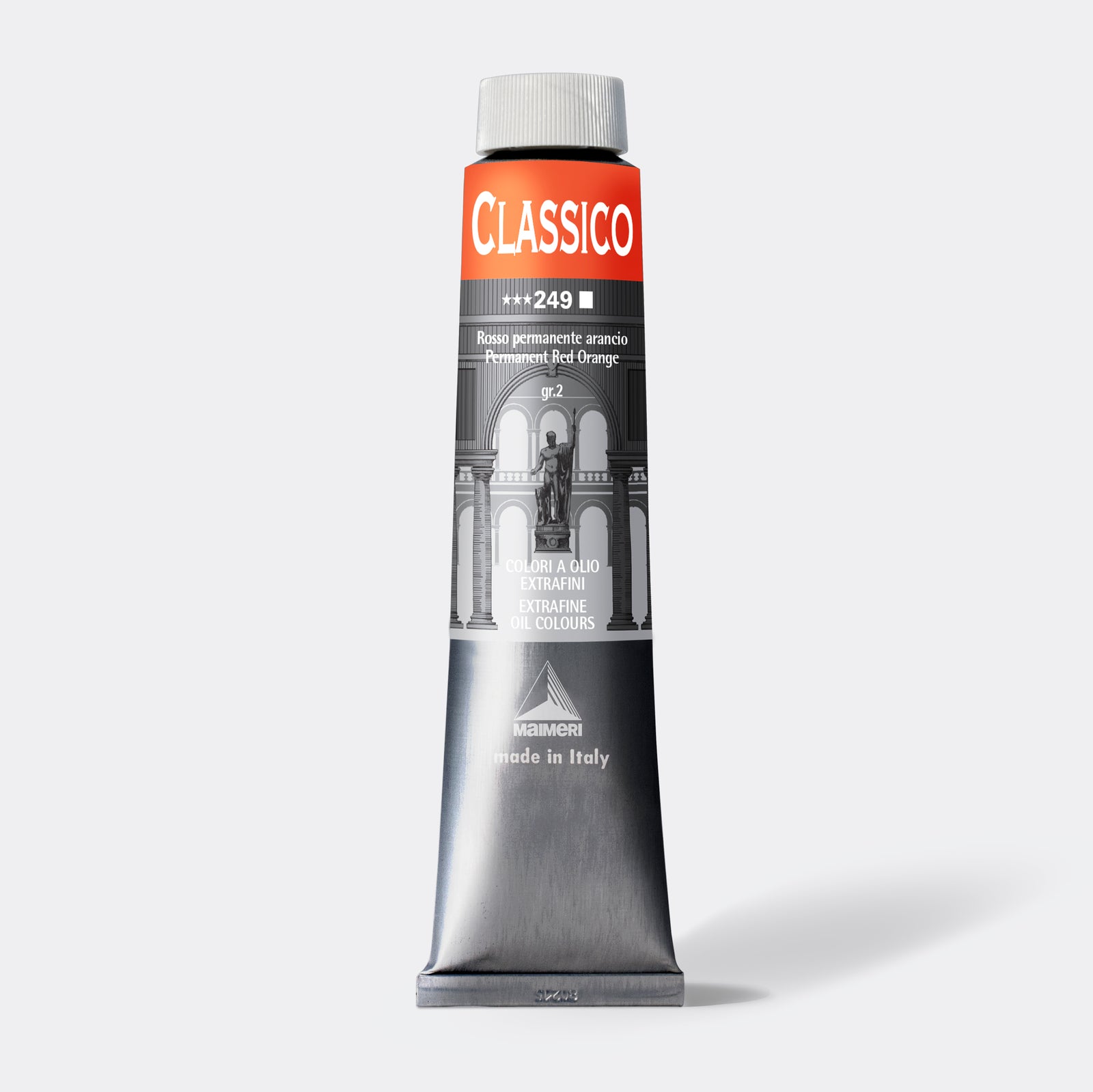 Фина маслена боја Maimeri Classico 200 ml – Перманент црвено-портокалова
