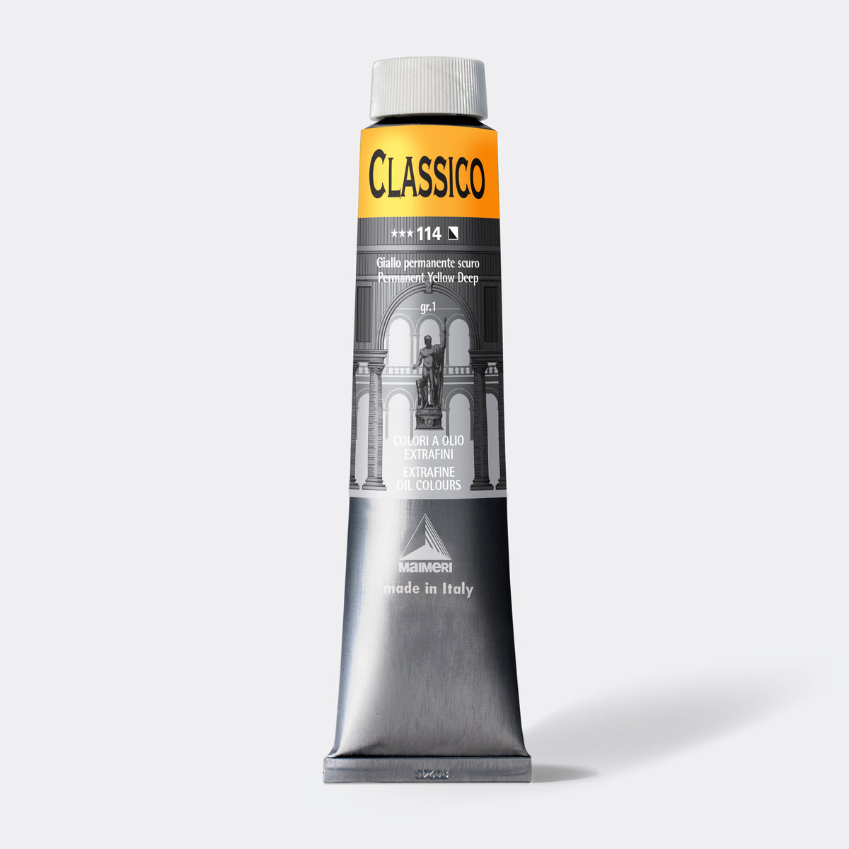 Фина маслена боја Maimeri Classico 200 ml – Перманент жолта темна