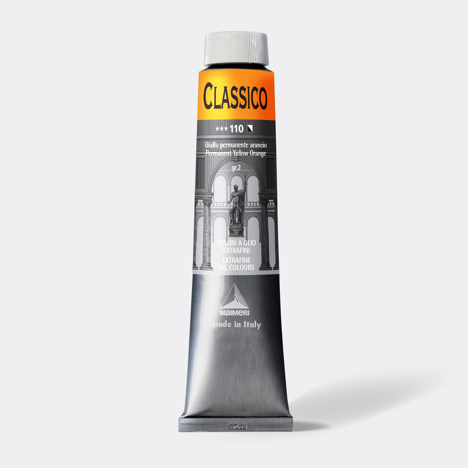 Фина маслена боја Maimeri Classico 200 ml – Перманент жолто-портокалова
