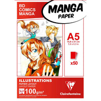 Manga Layout блок CLAIREFONTAINE 100 g/m² A5 – A3 - 50 листови