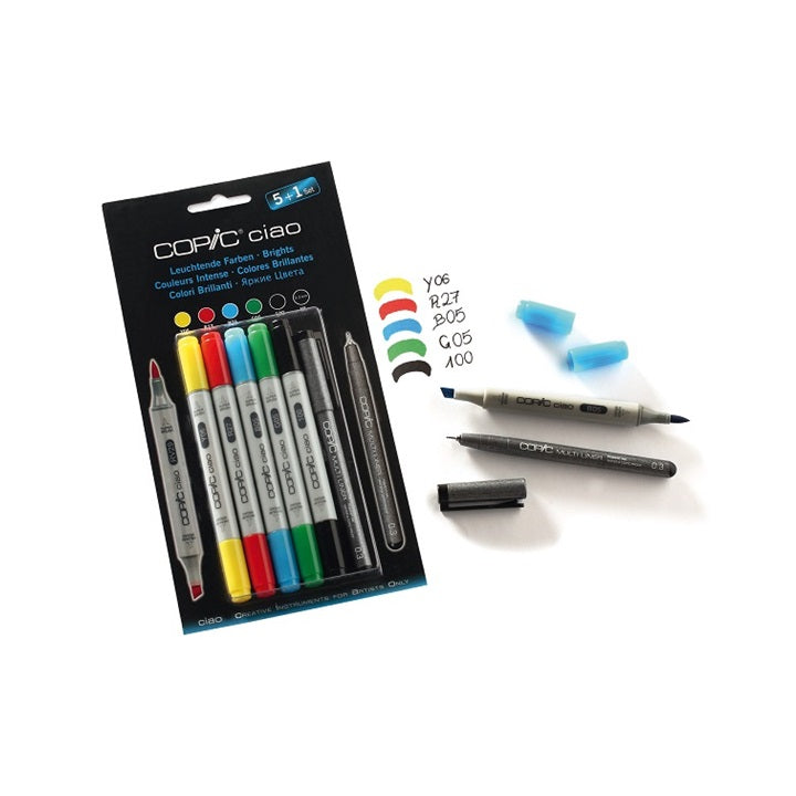 Маркери COPIC Ciao Bright Tones - сет 5+1