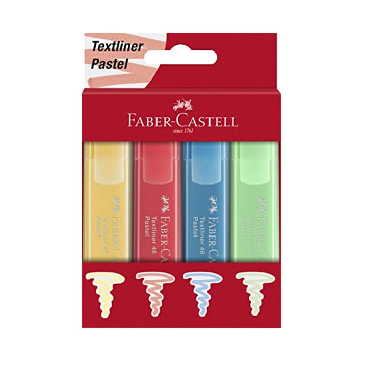 Маркери Faber-Castell 1546 Pastel - 4 парчиња
